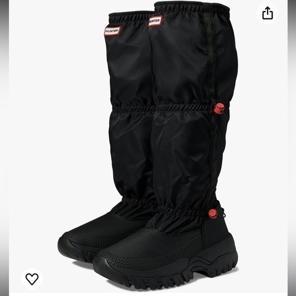 Hunter Wanderer Tall Snow Boots black - Picture 1 of 11